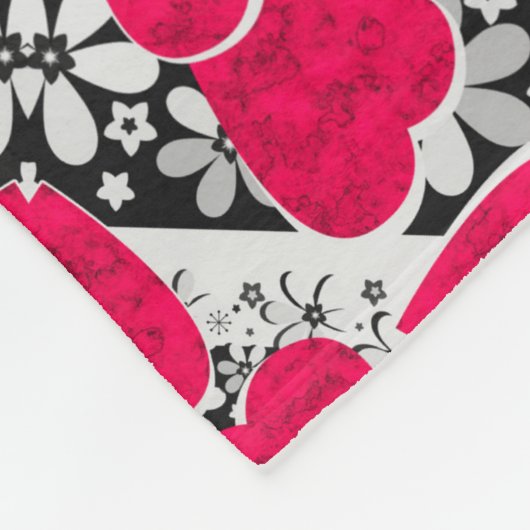 Couverture Polaire Seamless abstract mandala hearts bright round orna (Coin)