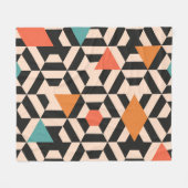 Couverture Polaire Seamless abstract pattern of geometric shapes. Geo (Devant (Horizontal))