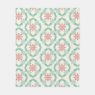 Couverture Polaire Seamless floral pattern of abstract flowers and le