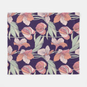Couverture Polaire Seamless floral patternpattern,flower,orchid,moder (Devant (Horizontal))