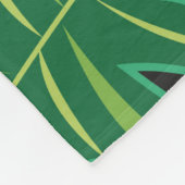 Couverture Polaire Seamless graphic pattern with leaves monstera and (Coin)