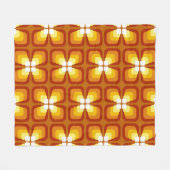Couverture Polaire Seamless pattern with abstract floral elements and (Devant (Horizontal))