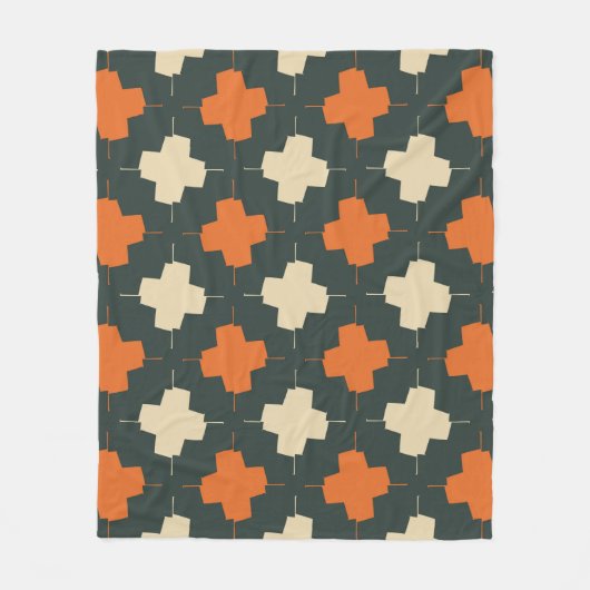 Couverture Polaire Seamless pattern with bright geometric elements on (Devant)