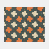Couverture Polaire Seamless pattern with bright geometric elements on (Devant (Horizontal))