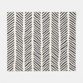 Couverture Polaire Seamless pattern with hand drawn brush strokes. In (Devant (Horizontal))