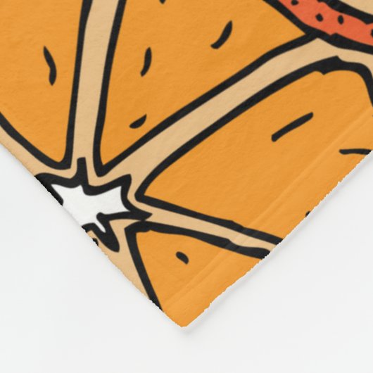 Couverture Polaire Seamless pattern with orange. Endless texture (Coin)