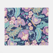 Couverture Polaire Seamless pattern with stylized ornamental flowers (Devant (Horizontal))