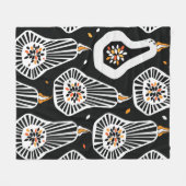 Couverture Polaire Seamless pattern with stylized pumpkins and seeds (Devant (Horizontal))