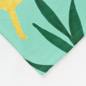 Couverture Polaire Seamless pattern with tropical leaves. Gouache art (Coin)