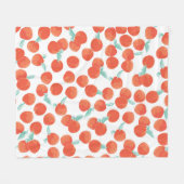 Couverture Polaire Seamless peach pattern with fruits background. Sum (Devant (Horizontal))
