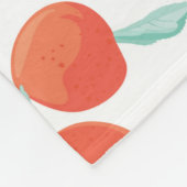 Couverture Polaire Seamless peach pattern with fruits background. Sum (Coin)
