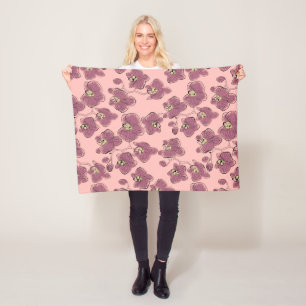 Couverture Polaire Seamless watercolor orchids phalaenopsis flowers w