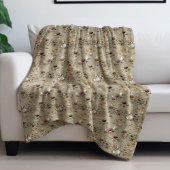 Couverture Polaire Seashell à Beach Sand