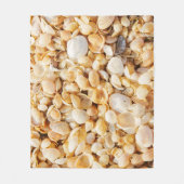 Couverture Polaire Seashell texturé arrière - plan de plage d'été. (Devant)