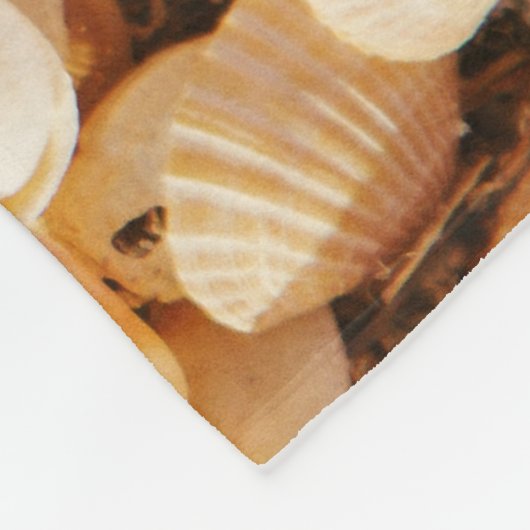 Couverture Polaire Seashell texturé arrière - plan de plage d'été. (Coin)