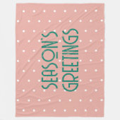 Couverture Polaire Season's Greetings Polka Dot (Devant)