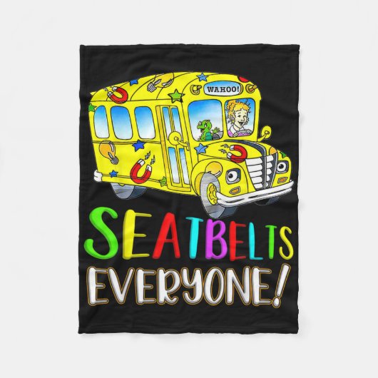 Couverture Polaire Seatbelts Everyone Fun Magic School Bus Driver Job (Devant)
