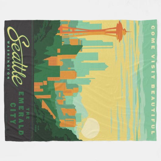 Couverture Polaire Seattle, WA (Devant (Horizontal))