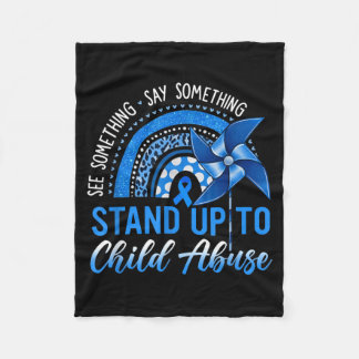 Couverture Polaire See Something Say Something Blue Ribbon Pinwheel