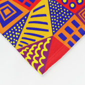 Couverture Polaire Segmenté Abstrait 070717 - Couleurs 01 (Coin)