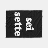 Couverture Polaire Sei Sette Italian Funny  (Devant (Horizontal))