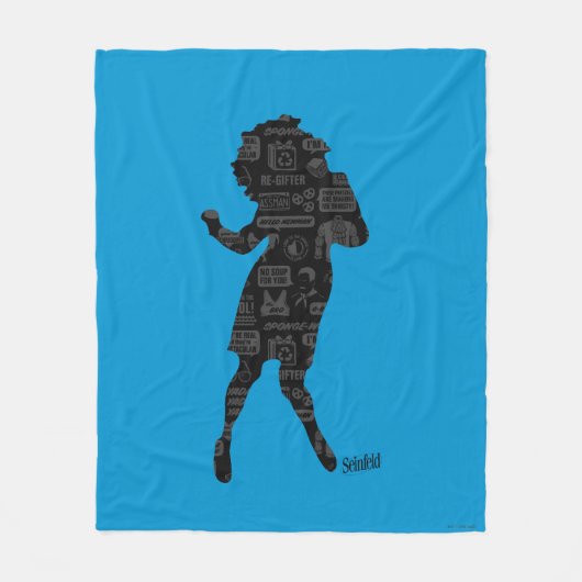 Couverture Polaire Seinfeld | Elaine Danse Silhouette (Devant)