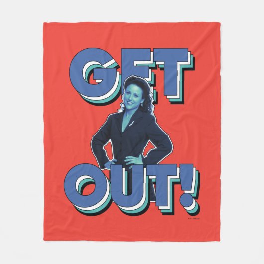 Couverture Polaire Seinfeld | Elaine - Sortez ! (Devant)