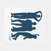 Couverture Polaire Seinfeld | Graphique de silhouette de groupe (Devant (Horizontal))