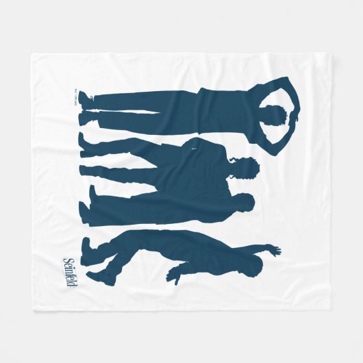 Couverture Polaire Seinfeld | Graphique de silhouette de groupe (Devant (Horizontal))