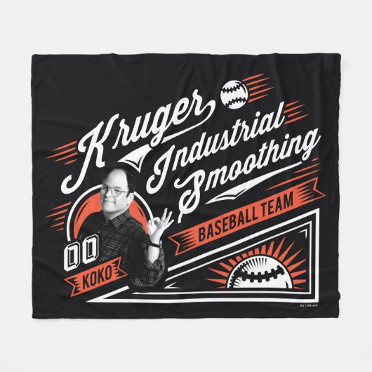 Couverture Polaire Seinfeld | Kruger Industrial Baseball Team (Devant (Horizontal))