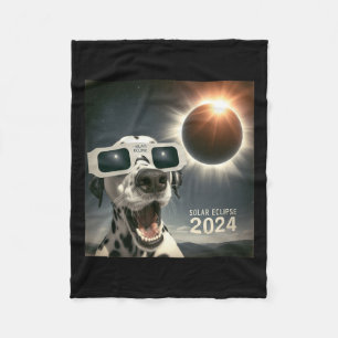 Couverture Polaire Selfie Dalmatie Enfants Mens Solaire Eclipse Chien
