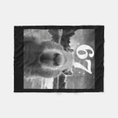 Couverture Polaire Selfie de capybara avec graphique capy mème 67 pou (Devant (Horizontal))