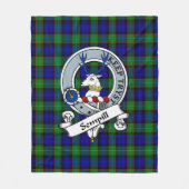 Couverture Polaire Sempill Moderne Clan Badge Tartan Plaid (Devant)