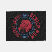 Couverture Polaire Senior Football Mom 2026 The Final Quarter (Devant (Horizontal))