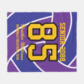 Couverture Polaire Senior Volleyball Team Custom Jersey Number (Devant (Horizontal))