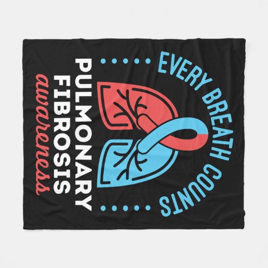 Couverture Polaire Sensibilisation à la fibrose pulmonaire Chaque res (Devant (Horizontal))