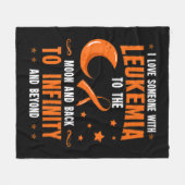 Couverture Polaire Sensibilisation à la leucémie Cancer du sang Moell (Devant (Horizontal))