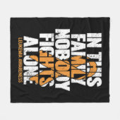 Couverture Polaire Sensibilisation à la leucémie Soutien familial Leu (Devant (Horizontal))