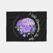 Couverture Polaire Sensibilisation à la maladie d'Alzheimer Je me sou (Devant (Horizontal))