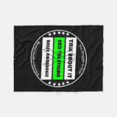 Couverture Polaire Sensibilisation à la santé Sensibilisation sur l'a (Devant (Horizontal))