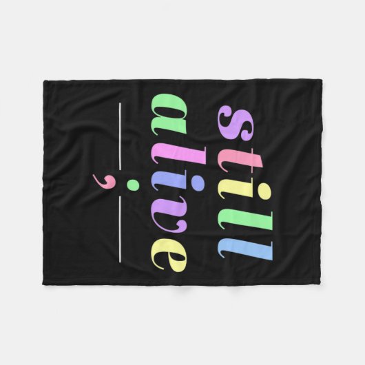 Couverture Polaire Sensibilisation à la santé toujours en vie Semicol (Devant (Horizontal))