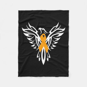Couverture Polaire Sensibilisation à la sclérose Orange Ruban Phoenix
