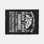 Couverture Polaire Sensibilisation à la tumeur cérébrale Ruban gris G (Devant (Horizontal))