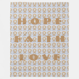 Couverture Polaire Sensibilisation à l'ambre Ruban Ange Cancer Couver