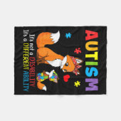 Couverture Polaire Sensibilisation à l'autisme Mère Renard Capacité D (Devant (Horizontal))