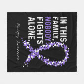 Couverture Polaire Sensibilisation À L'Épilepsie Dans Cette Famille P (Devant (Horizontal))