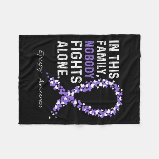 Couverture Polaire Sensibilisation À L'Épilepsie Dans Cette Famille P (Devant (Horizontal))