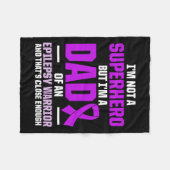 Couverture Polaire Sensibilisation à l'épilepsie Guerrier épileptique (Devant (Horizontal))