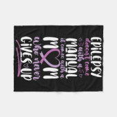 Couverture Polaire Sensibilisation à l'épilepsie Maman ne vient pas a (Devant (Horizontal))