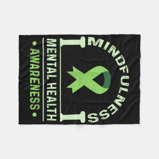 Couverture Polaire Sensibilisation à l'esprit Mois de la santé mental (Devant (Horizontal))